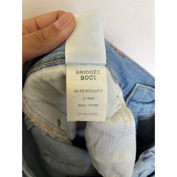 DL1961 Bridget High Rise Bootcut Jeans in Lt. Reef - Picture 5 of 5